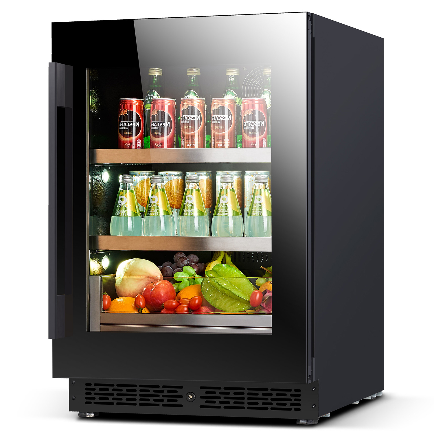 Sleek Built in Undercounter Be - Wine Beer Dual Zone 评论和价格