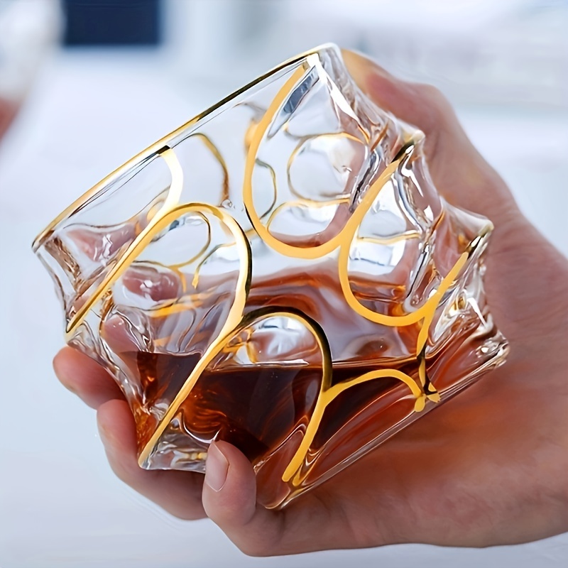 Whiskey Glass Tumbler Golden L - Whisky Beer And Wine 评论和价格