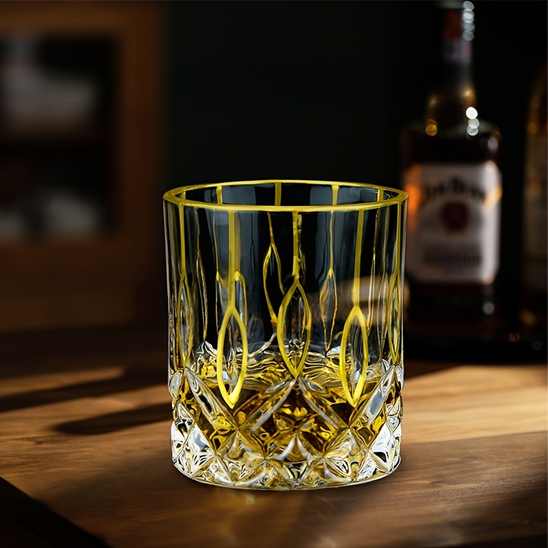 Whiskey Glass Gold Line Wine W - Whisky Beer And Wine 评论和价格
