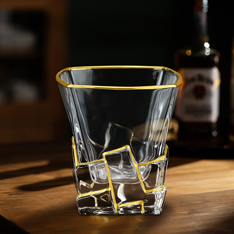Whiskey Glass Gold Line Wine W - Whisky Beer And Wine 评论和价格
