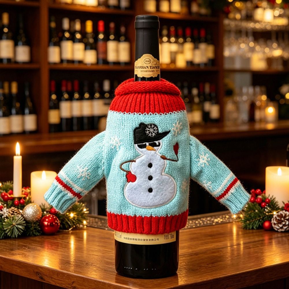 Elk Wine Bottle Cover Snowflak - Wine Beer Hat 评论和价格