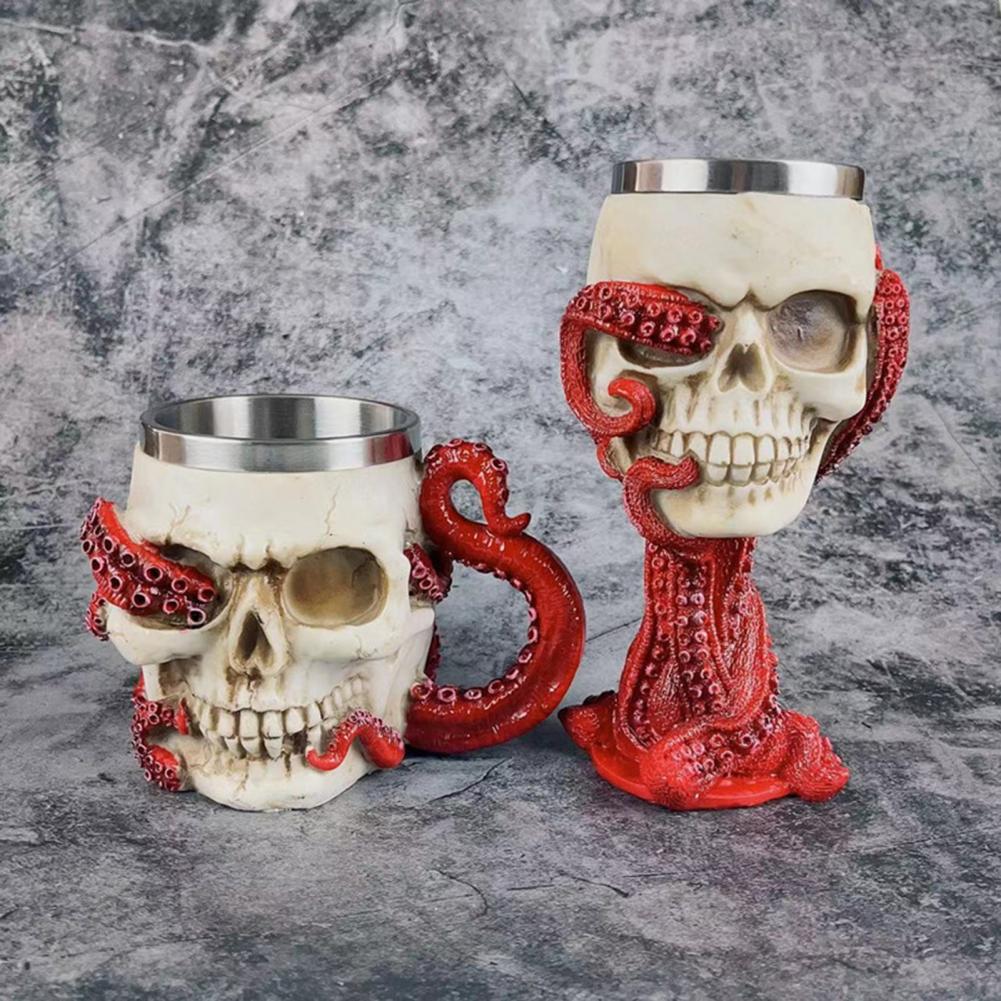 Party Wine Cup Novelty Skull B - Whisky Beer And Wine 评论和价格